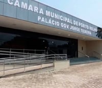 Fachada da entrada da Câmara Municipal de Porto Velho  (Foto: Emílio Tiago/Leandro Morais/ASCOM PMPV)