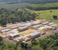 Vista aérea de unidade socioedicativa (Foto: Divulgação)