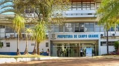 Fachada da Prefeitura de Campo Grande (Foto: Karine Matos/Prefeitura de Campo Grande)