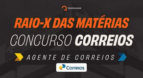 Concurso Correios: o que cai na prova dos correios | análise das disciplinas [Raio-X dos Correios]