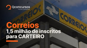 Concurso Correios: 1,5 milhão de inscritos para Carteiro | Notícias de Concurso #aovivo