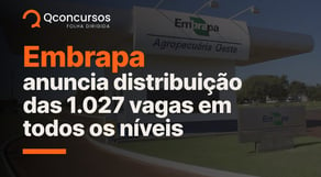 Concurso Embrapa: veja distribuição das 1.027 vagas | Notícias de Concurso #aovivo