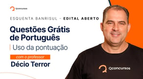 Concurso Banrisul - Questões de Português - Uso da pontuação #aovivo