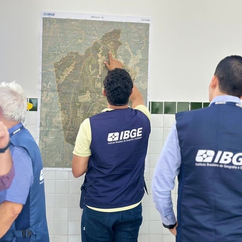 Profissionais contratados temporariamente para os Censos do IBGE (Foto: Divulgação IBGE)